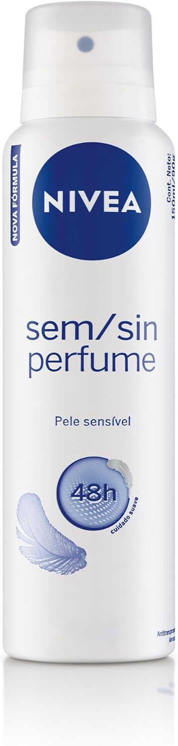 Desodorante Nivea Sem Perfume Pele Sensível Aerosol Antitraspirante 150ml