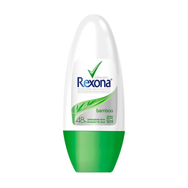 Desodorante Roll On Rexona Feminino Bamboo 50ml