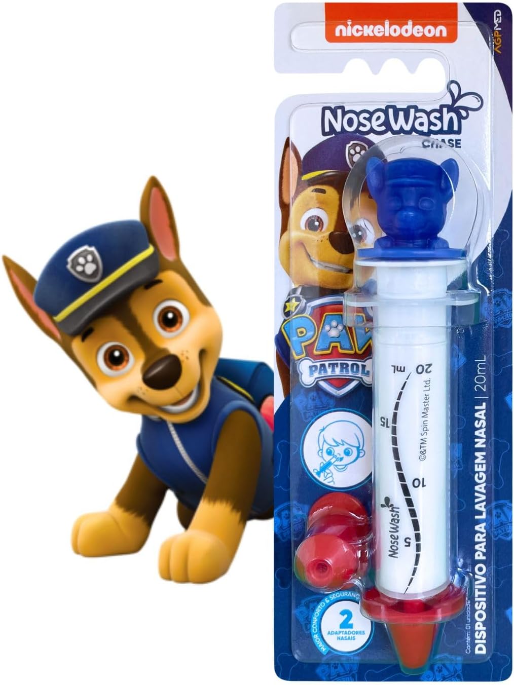 Dispositivo para Lavagem Nasal Nosewash Patrulha Canina Chase 20ml