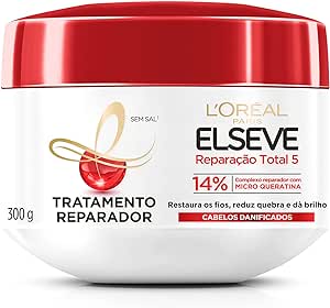 Elseve Reparação Total 5 L'Oréal Paris Creme de Tratamento 300g