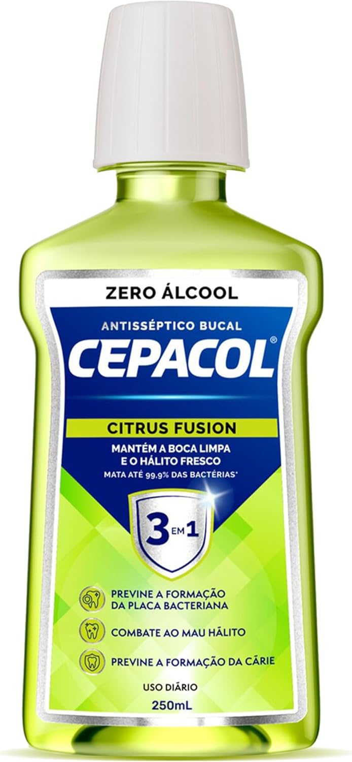 Enxaguante Antisséptico Bucal Cepacol Citrus Fusion Sem Álcool 250ml