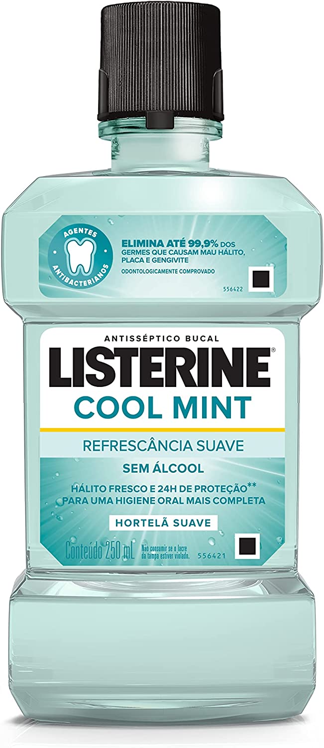Enxaguante Antisséptico Bucal Listerine Cool Mint Zero Álcool 250ml