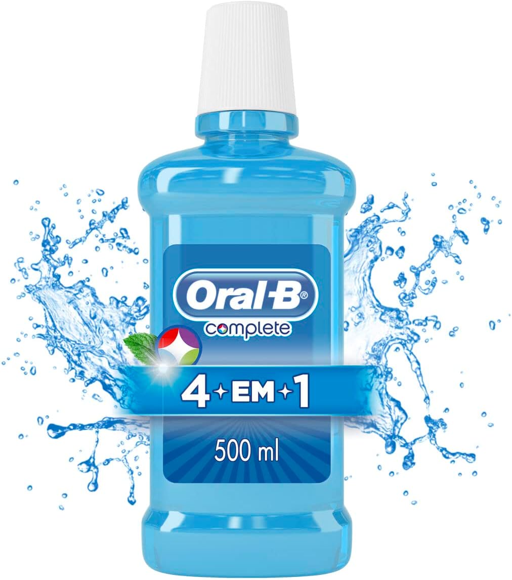 Enxaguante Antisséptico Bucal Oral-B Complete 4 em 1 Menta 500ml
