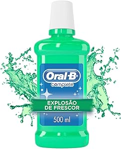 Enxaguante Antisséptico Bucal Oral-B Complete Explosão de Frescor Hortelã Sem Álcool 500ml