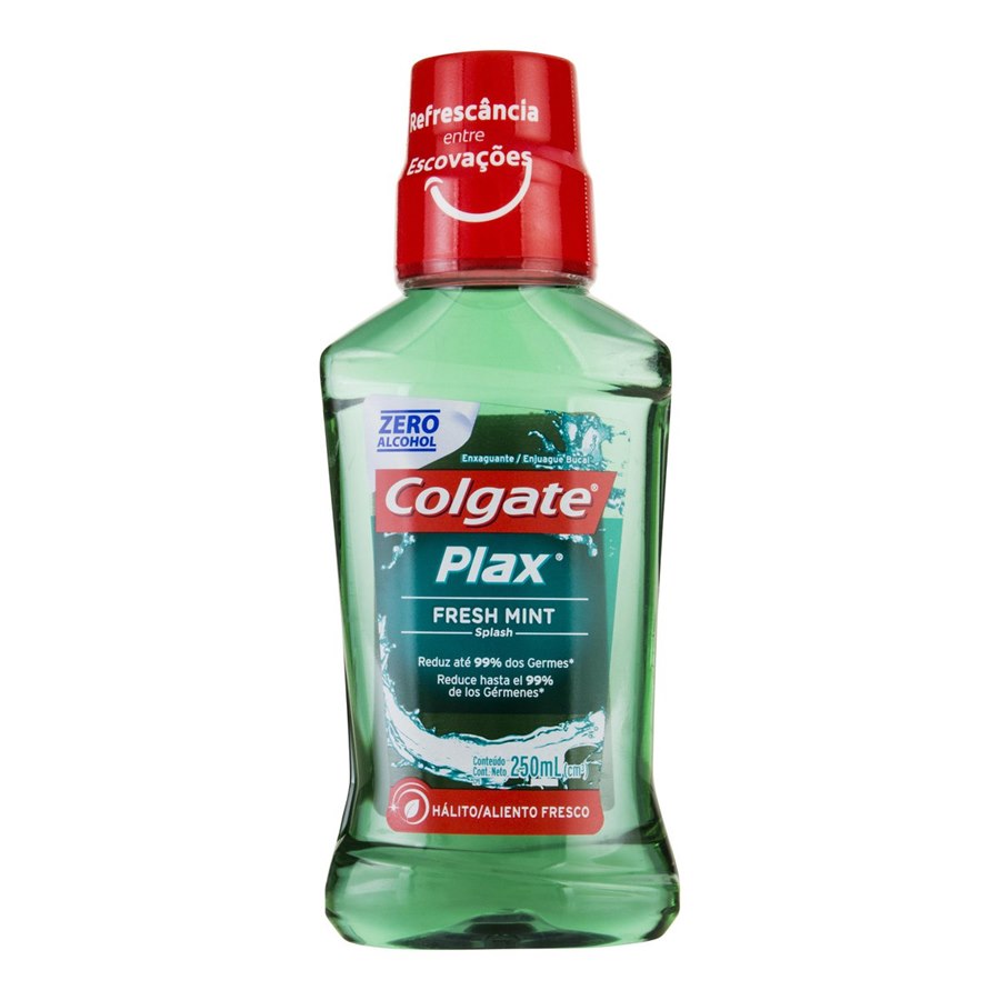 Enxaguante Bucal Sem Álcool Colgate Plax Fresh Mint 250ml