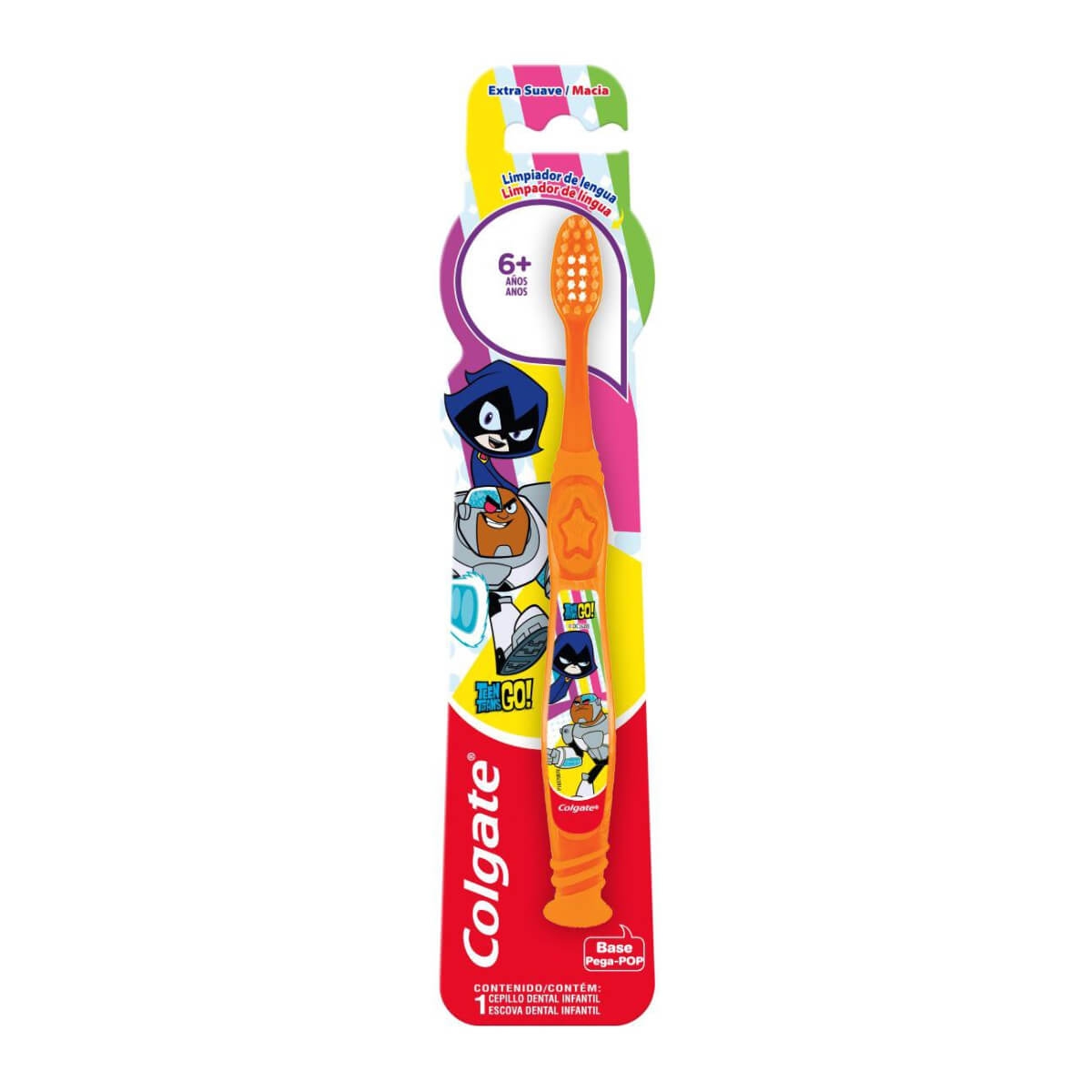 Escova de Dente Colgate Infantil Smiles Titans Go 6+ Anos Extra Macia 1 unidade