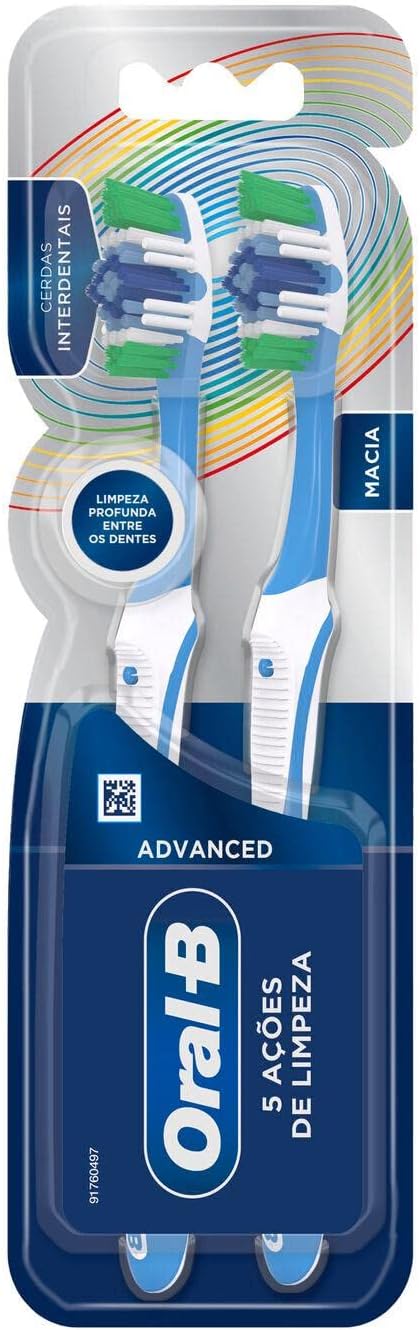 Escova de Dente Oral-B Complete 5 Ações de Limpeza Macia N°40 2 unidades