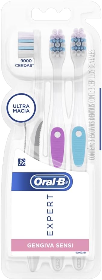 Escova de Dente Oral-B Expert Gengiva Sensi Ultramacia 3 unidades