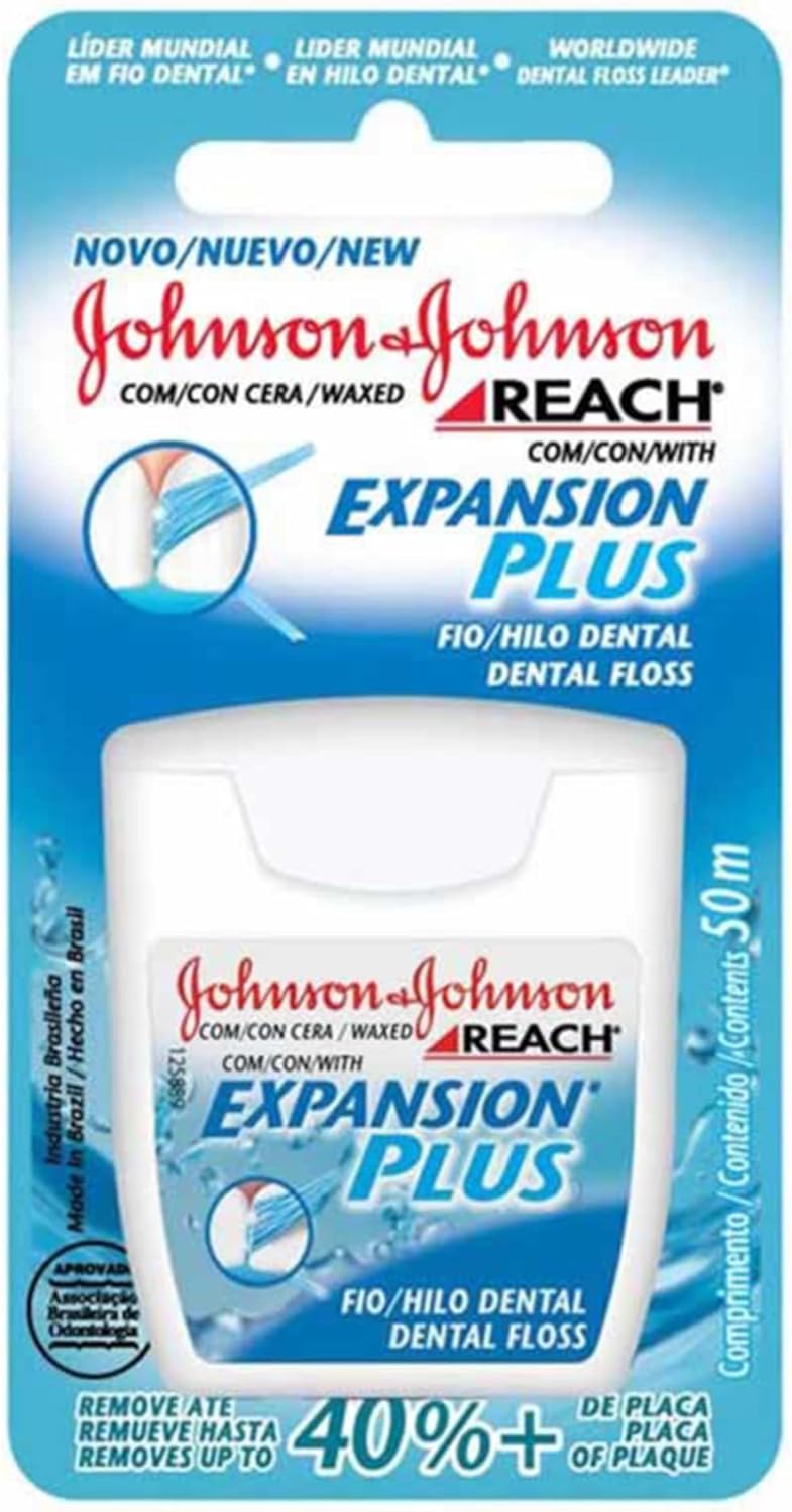 Fio Dental Johnson e Johnson Reach Plus 50m