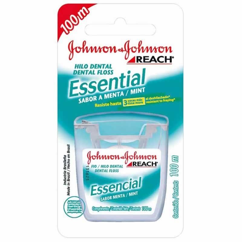 Fio Dental Johnson's Reach Essencial Sabor Menta 100m