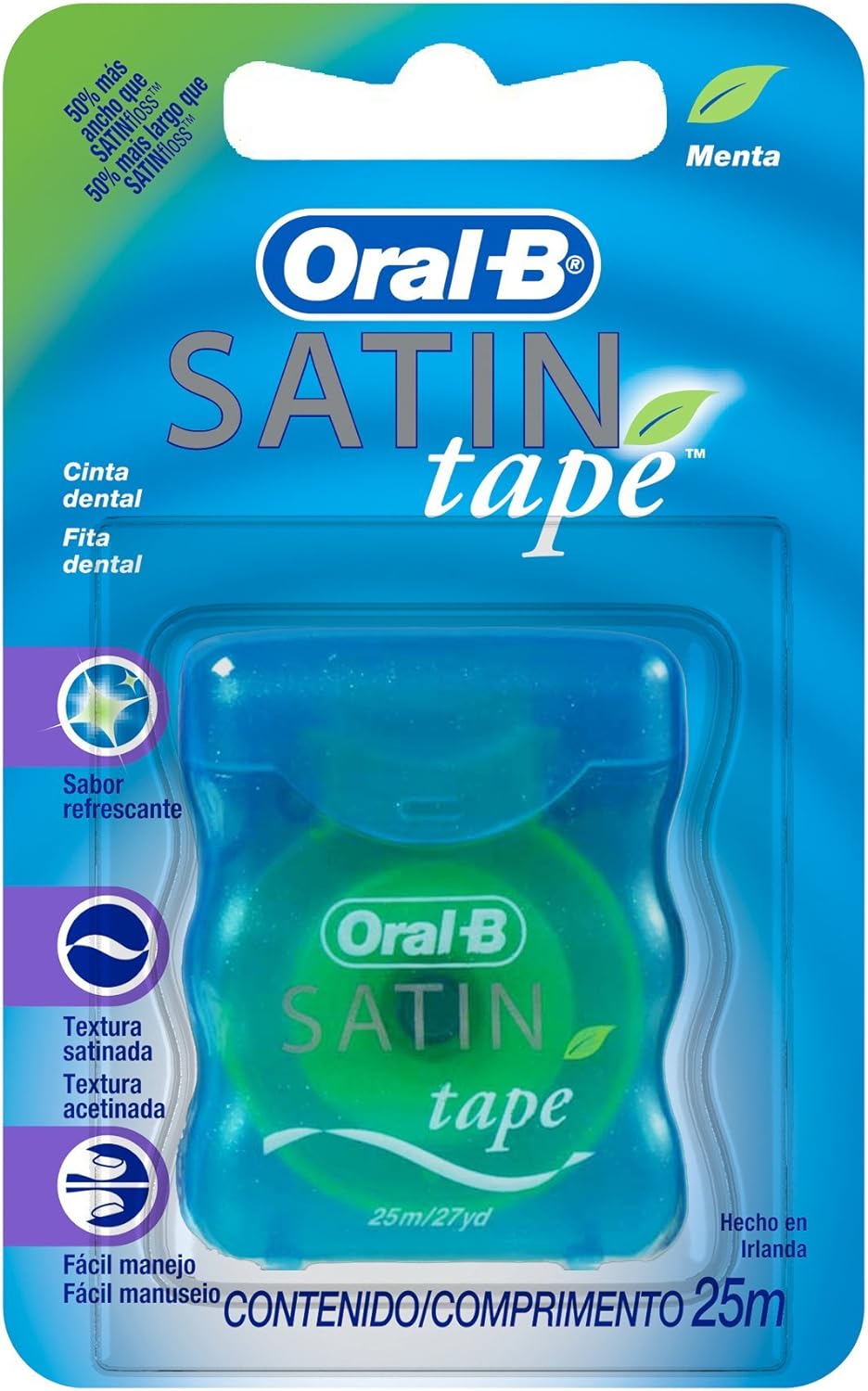 Fio Dental Oral B Satin Tape Menta 25m
