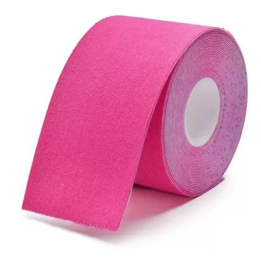 Fita de Kinesio Funcional Adesiva 6 Metros K-Pro Rosa 5cmx6m