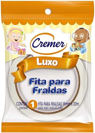 Fita Fralda Branca 19mmX20m Cremer