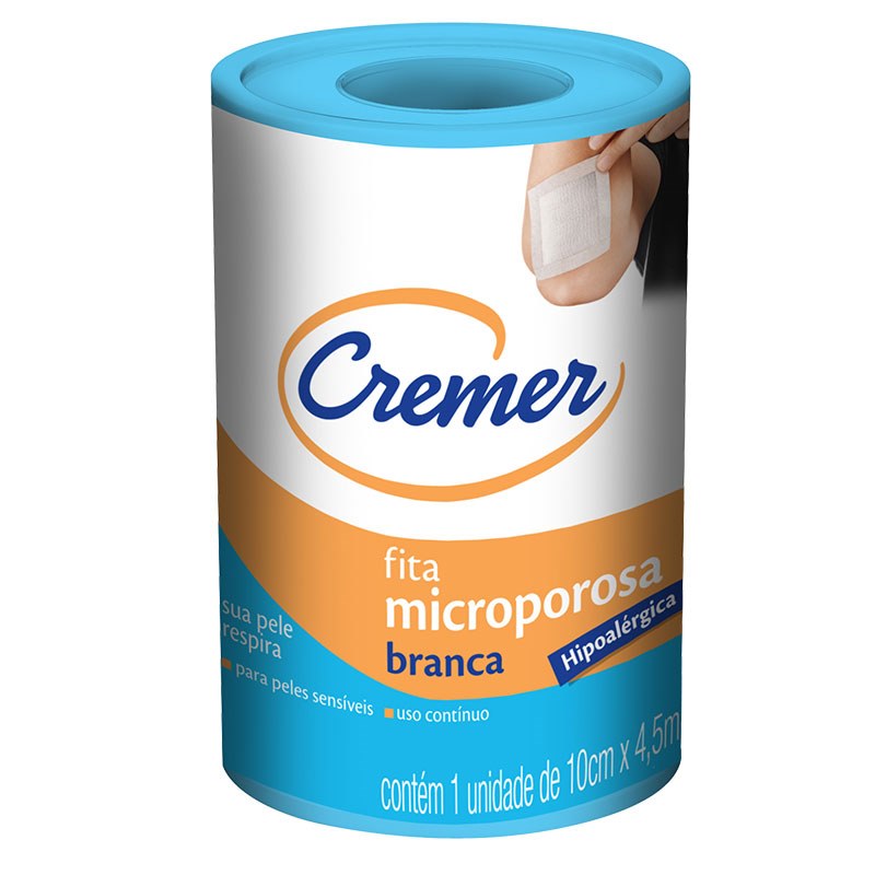 Fita Microporosa Cremer 10cmx4,5m Branca