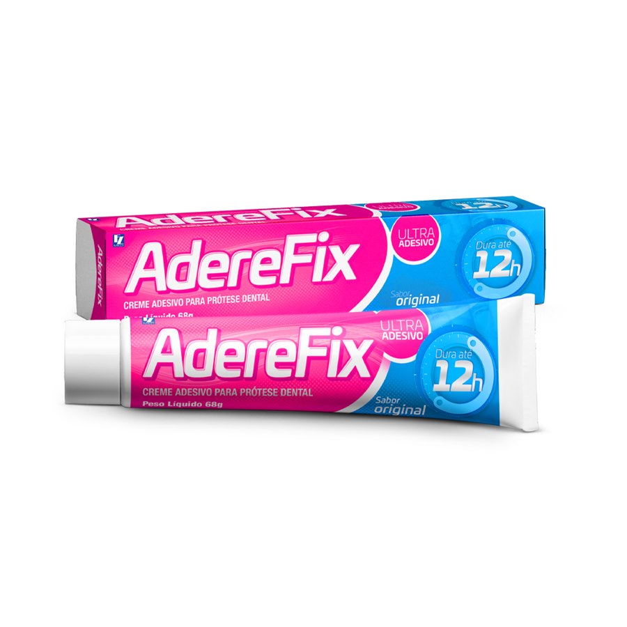 Fixador de Prótese AdereFix Ultra Adesivo Original 2 unidades 68g