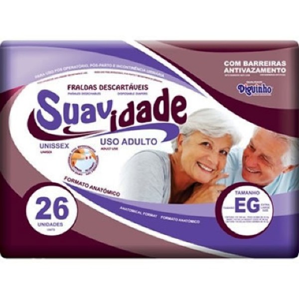 Fralda Geriátrica Suavidade EG 26 unidades