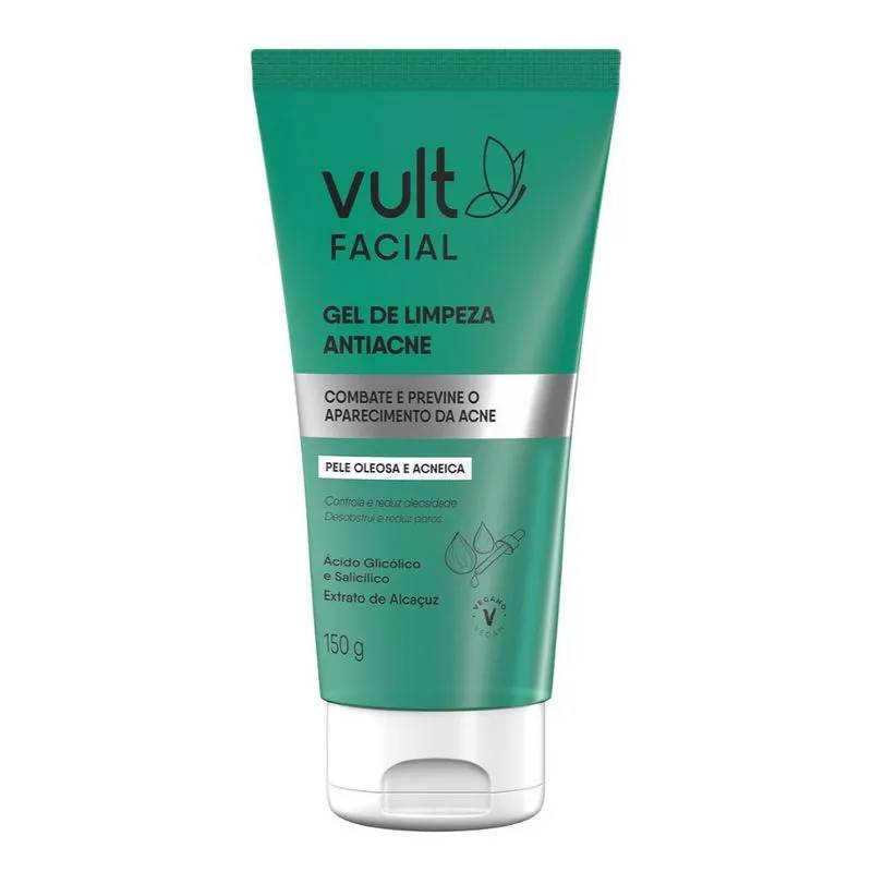 Gel De Limpeza Facial Vult Antiacne 150g