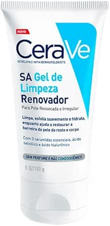 Gel de Limpeza SA Renovador Cerave Pele Ressecada Sem Perfume 150g