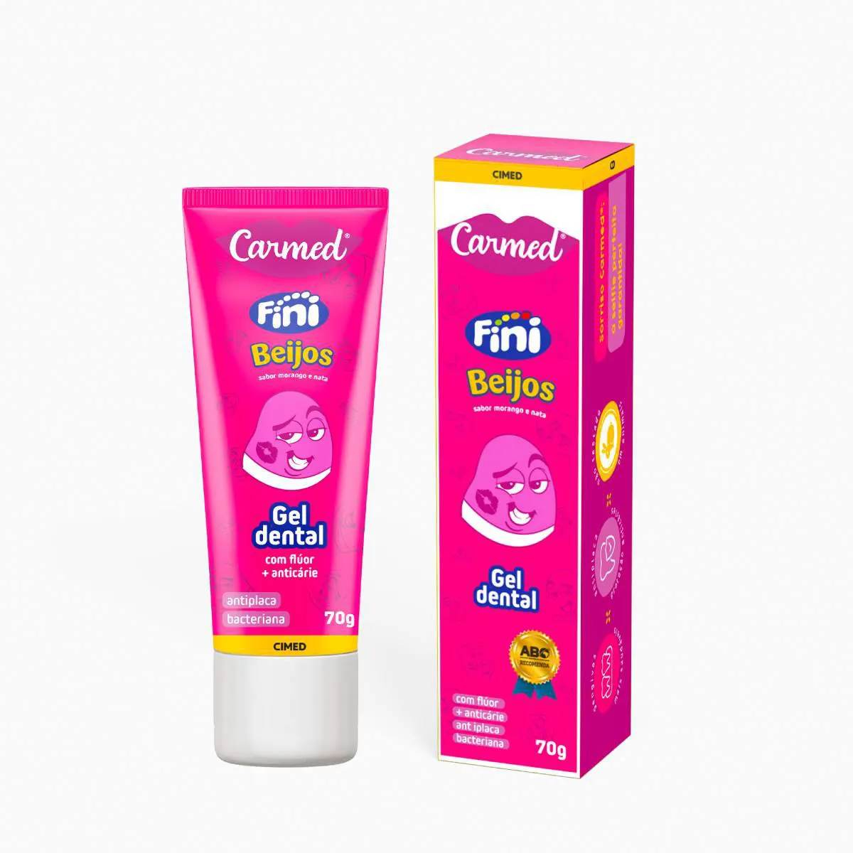 Gel Dental Carmed Fini Beijos Com Flúor 70g