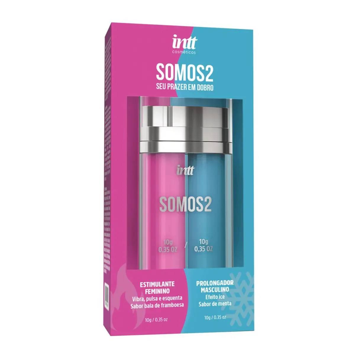 Gel Lubrificante para Casal Somos 2 Intt 2x10g