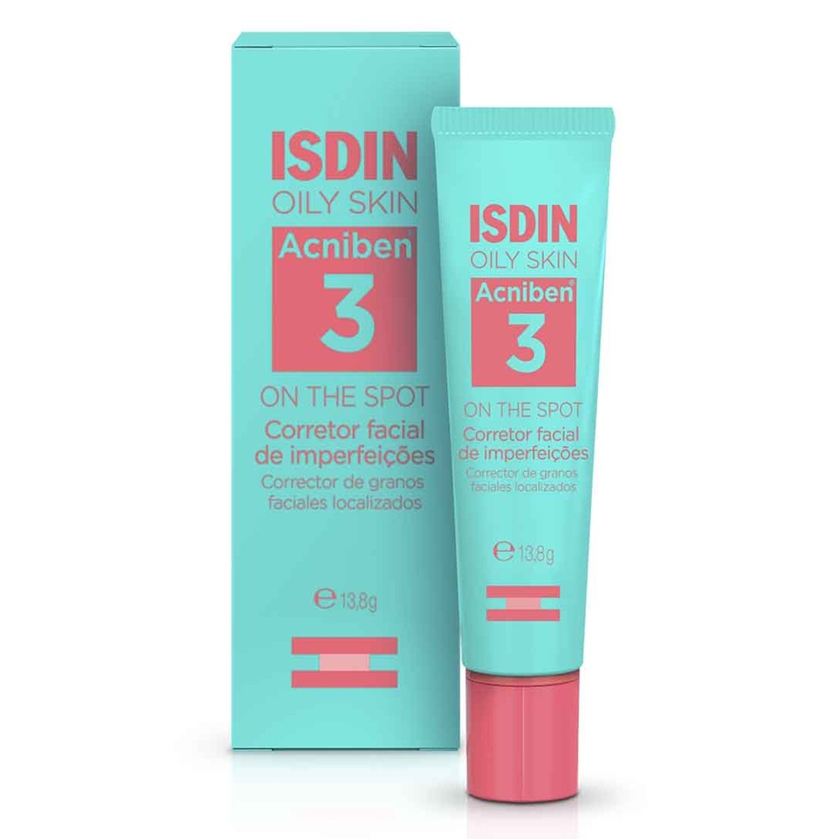 Gel Secativo para Espinhas Isdin Oily Skin Acniben 3 On The Spot 13,8g