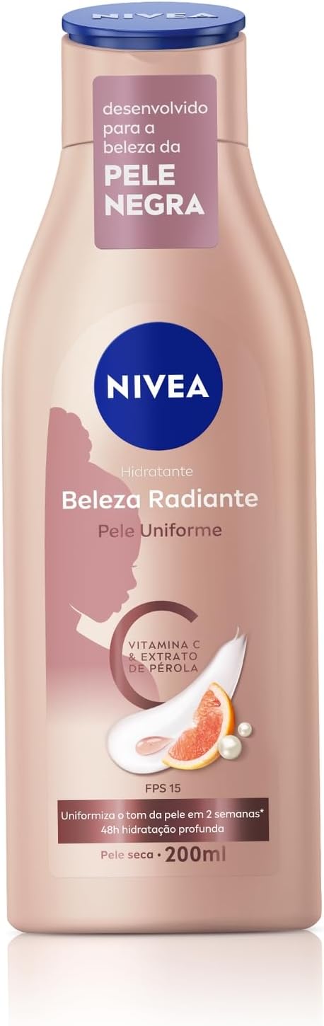 Hidratante Corporal Nivea Beleza Radiante Pele Uniforme 200ml
