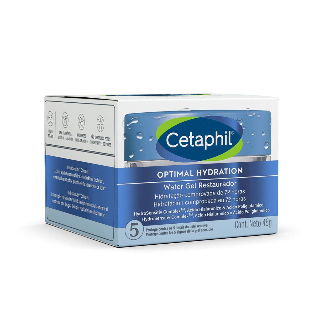 Hidratante Facial Cetaphil Water Gel Restaurador 48g