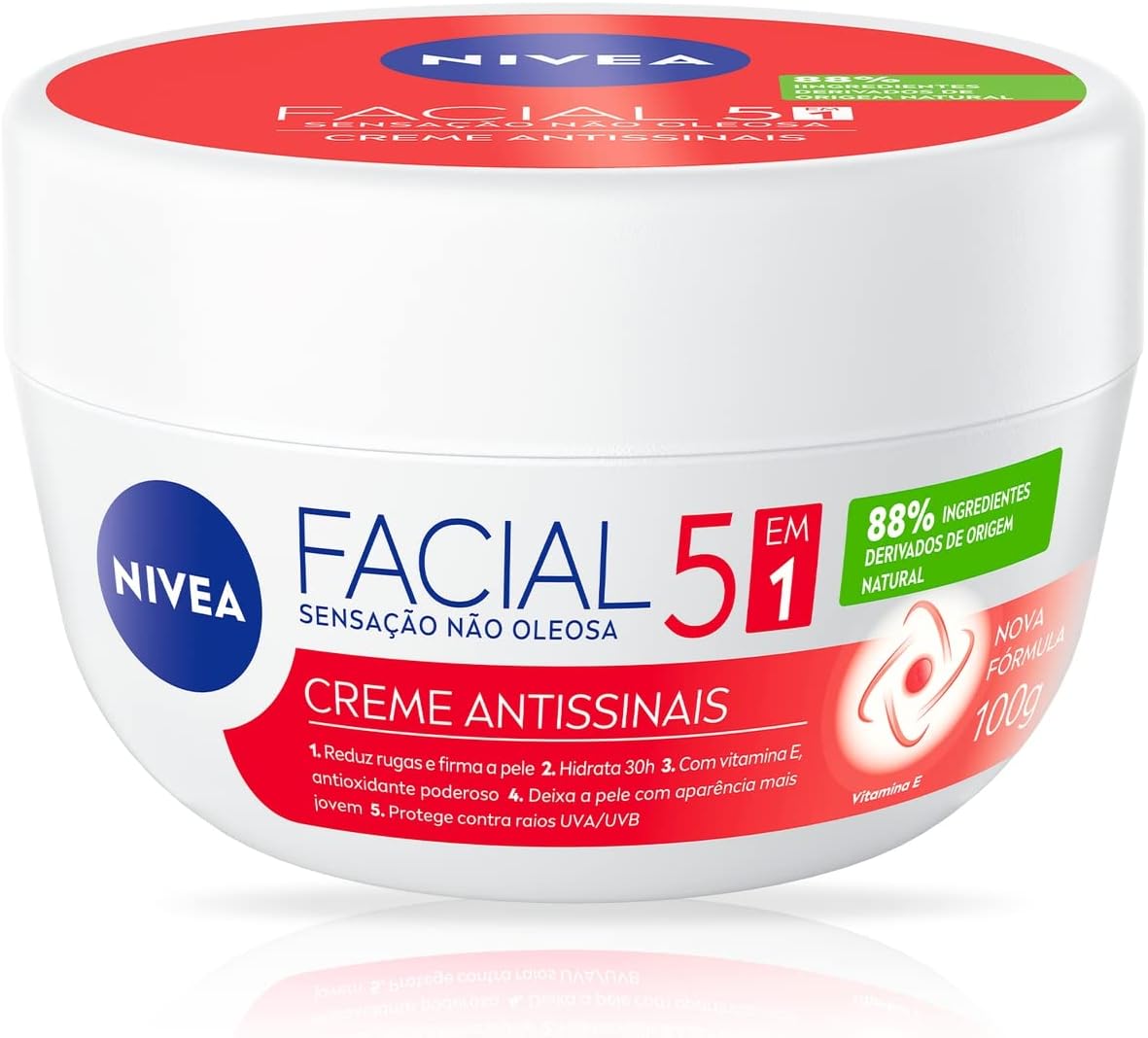 Hidratante Facial Nívea Antissinais Creme 100g