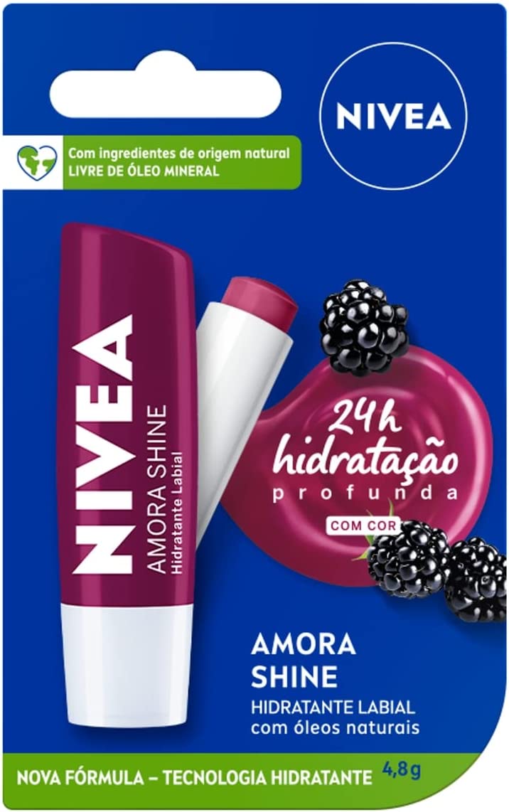 Hidratante Labial Nivea Amora Shine 4,8g