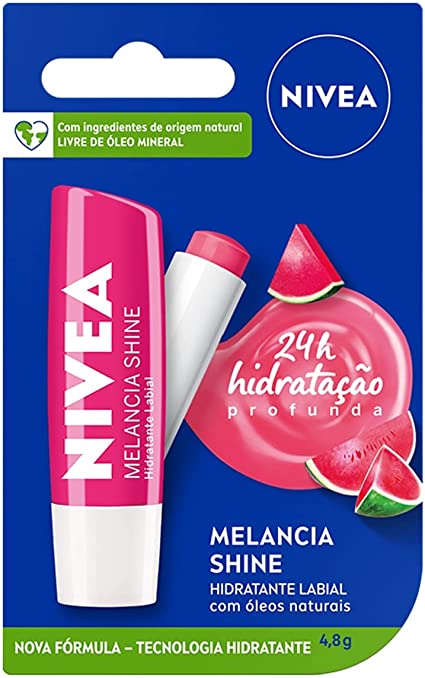 Hidratante Labial Nivea Melancia Shine 4,8g