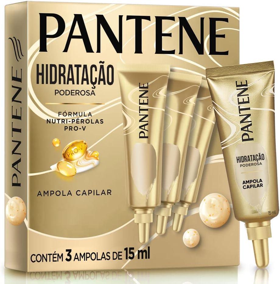 Kit Ampola de Tratamento Pantene Hidratação Poderosa 3 unidades 15ml