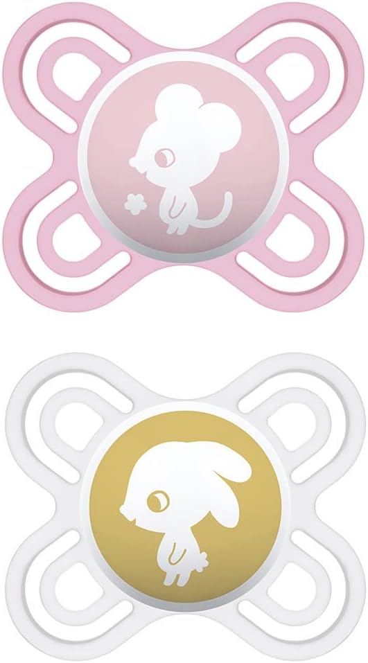Kit Chupeta MAM Perfect Start Cor Rosa Tamanho RN a 2 meses 2 unidades