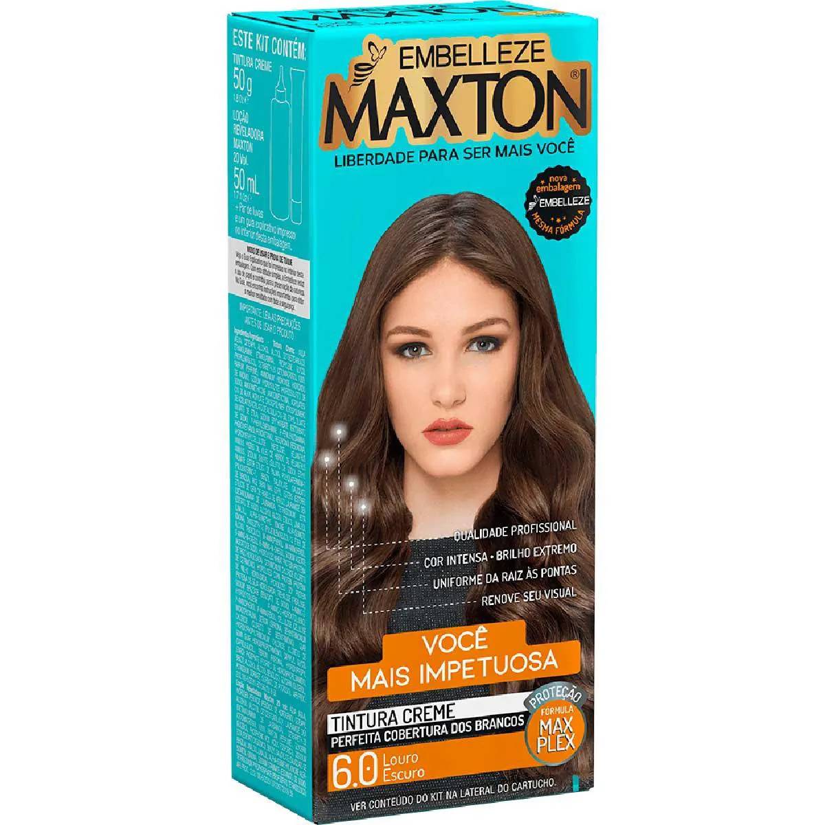 Kit Coloração Maxton Louro Escuro 6.0