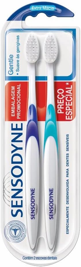 Kit Escova de Dente Sensodyne Gentle Suave às Gengivas 2 unidades