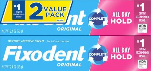Kit Fixodent Original Creme Fixador de Dentadura 2 unidades 68g