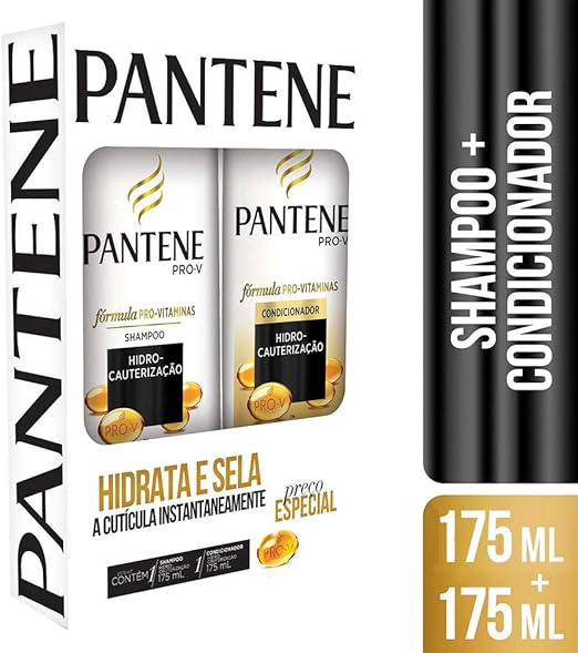 Kit Pantene Hidro-Cauterização Shampoo 175ml + Condicionador 175ml