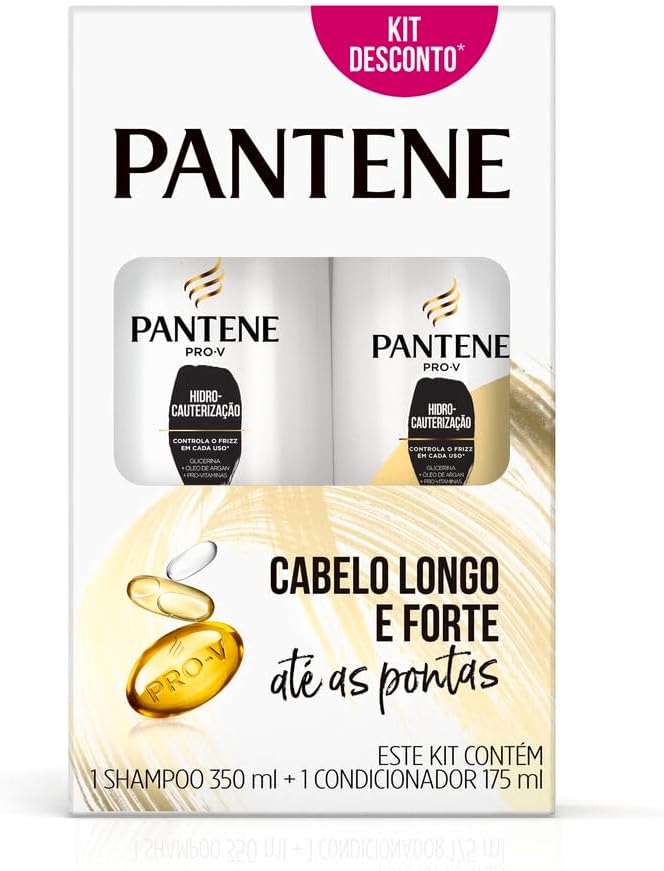 Kit Pantene Pro-V Anti-Frizz Hidro-Cauterização Shampoo 350ml + Condicionador 175ml