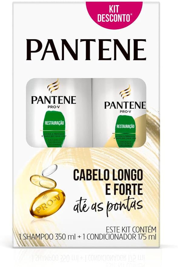 Kit Pantene Restauração Shampoo 350ml + Condicionador 175ml