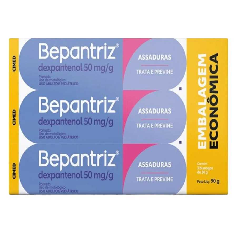 Kit Pomada para Prevenção de Assaduras Bepantriz 3 unidades 30g