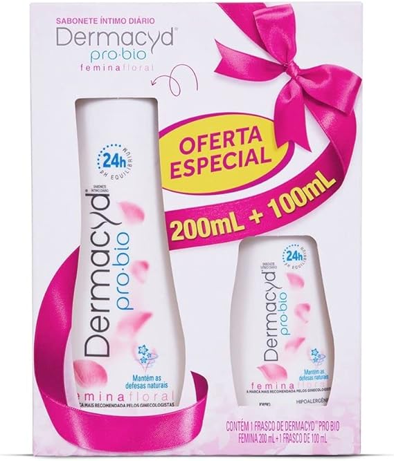 Kit Sabonete Íntimo Dermacyd Femina 200ml + 100ml