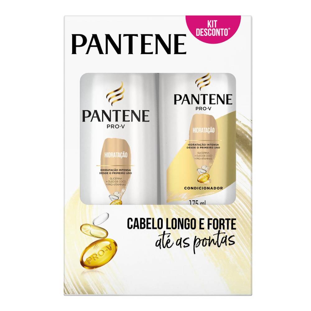 Kit Shampoo + Condicionador Pantene Hidratação 175ml