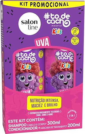 Kit Shampoo + Condicionador Salon Line #Todecacho Uva 300 + 200ml