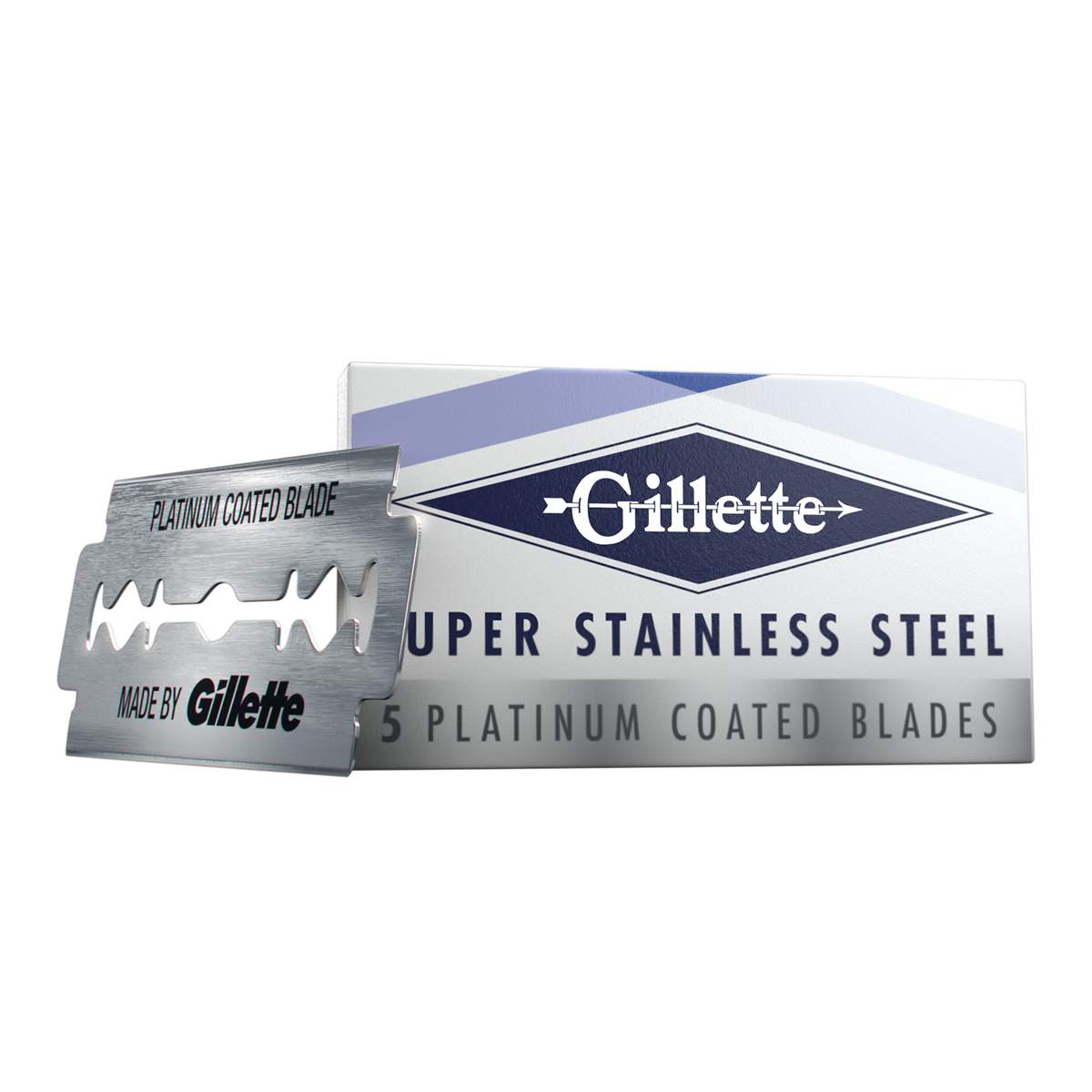 Lâmina de Barbear Gillette Platinum Duplo Fio 5 lâminas