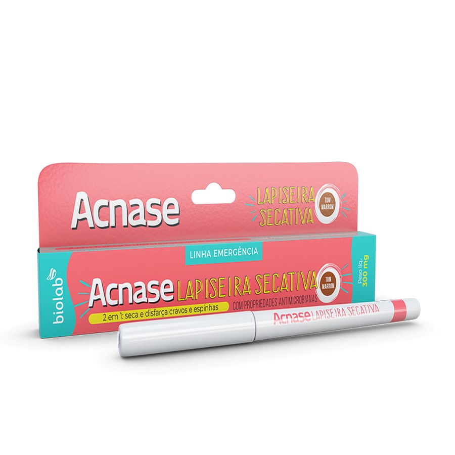 Lapiseira Secativa para Cravos e Espinhas Acnase Marrom 0,3g
