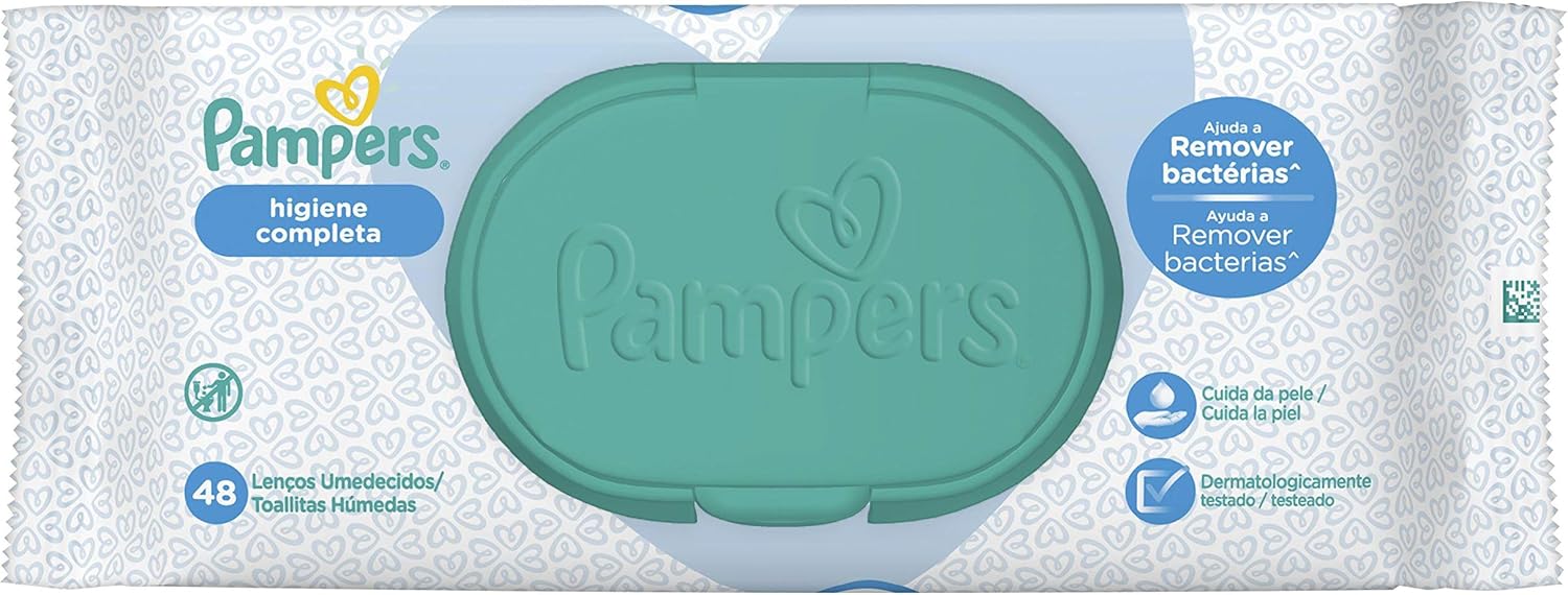 Lenço Umedecido Pampers Higiene Completa 48 unidades