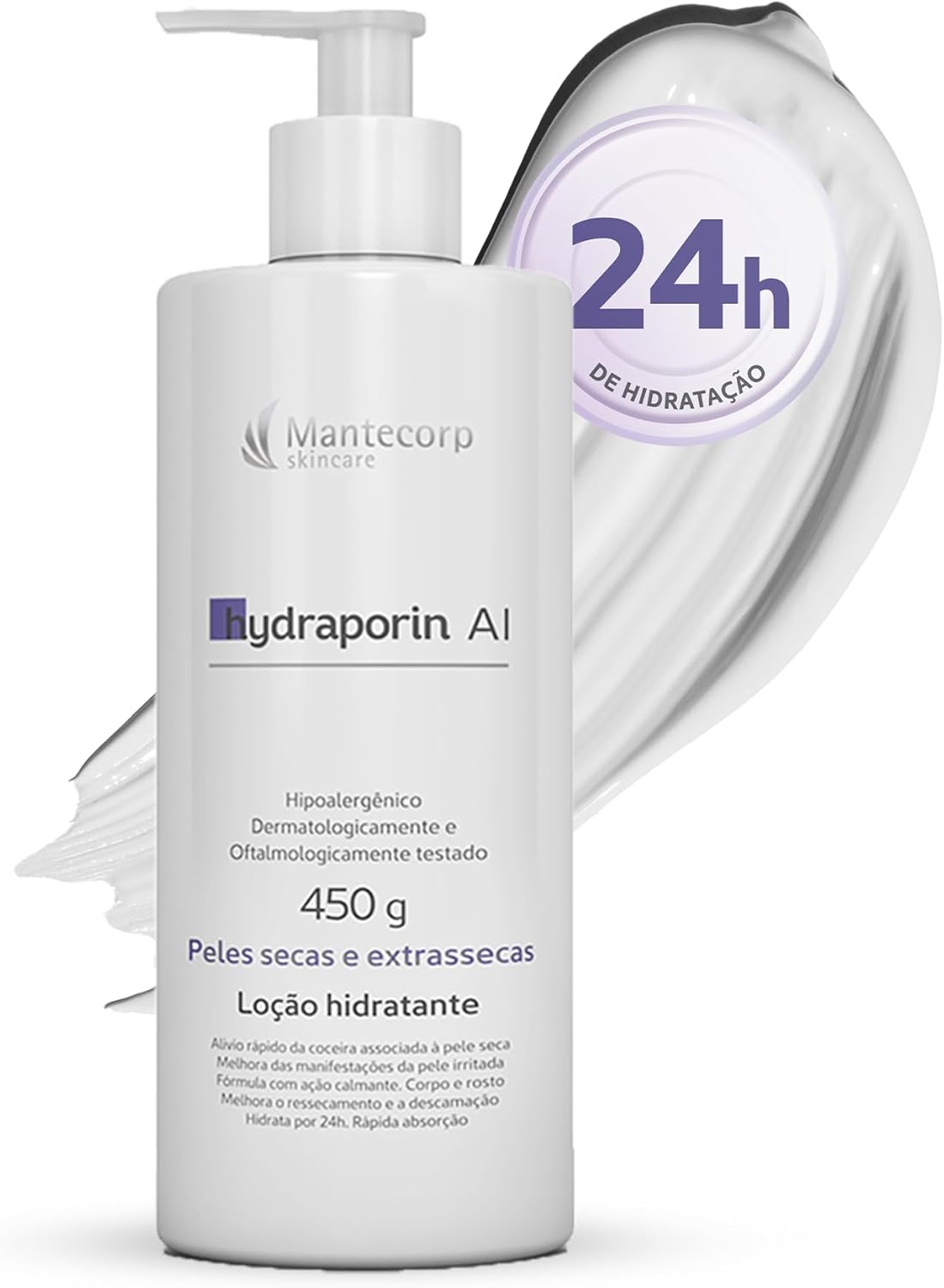 Loção Hidratante Corporal Hydraporin AI Peles Secas 450g