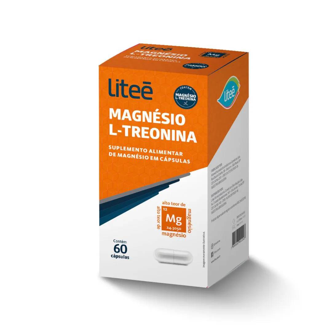 Magnésio L-Treonina 500mg Litee 60 cápsulas
