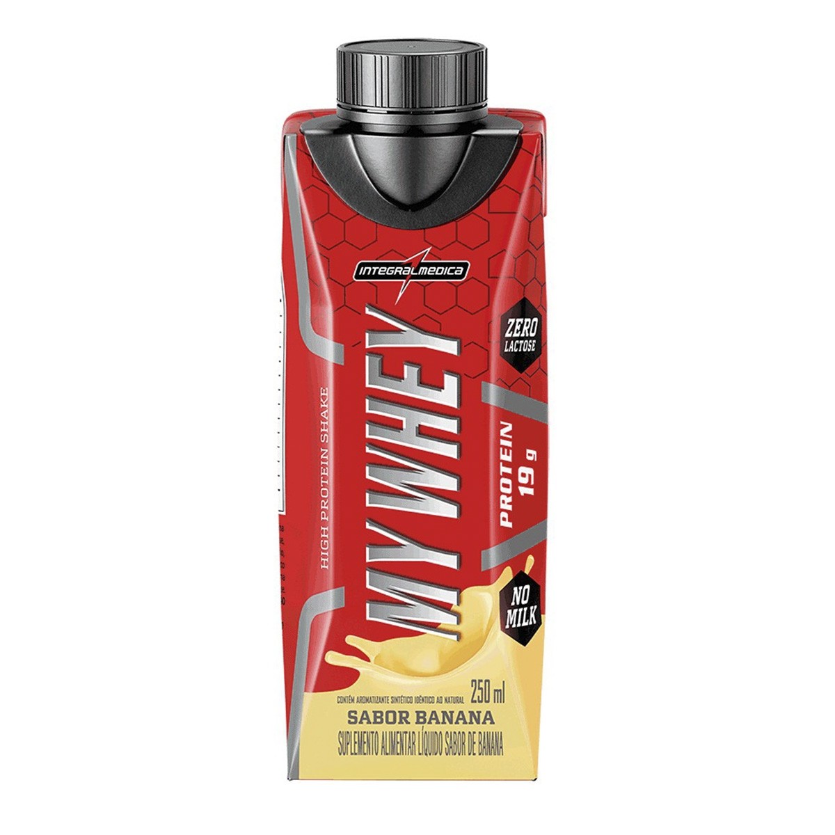 My Whey Protein Shake Pronto Sabor Banana Integralmédica 250ml