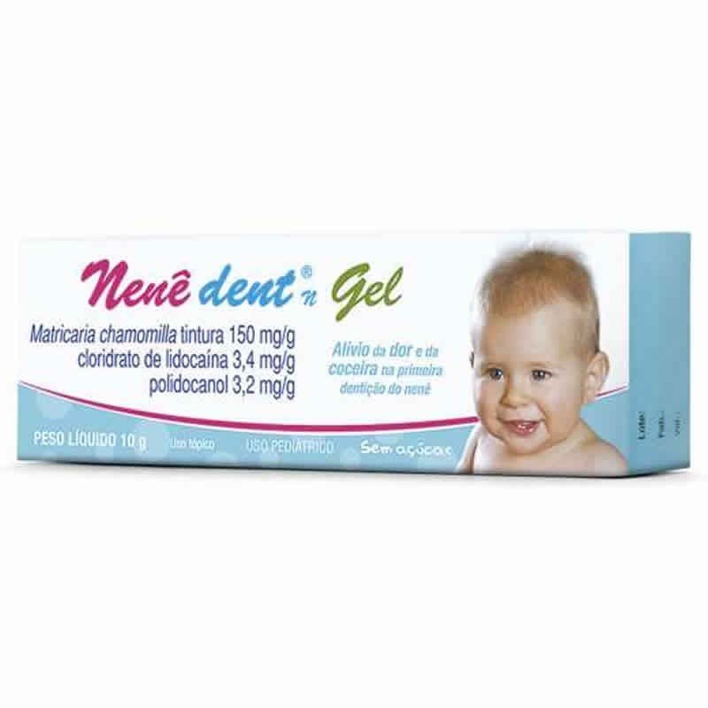 Nenê Dent 150mg/g + 3,4mg/g + 3,2mg/g Gel Sem Açúcar