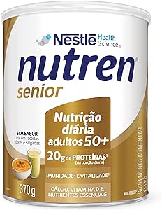 Nutren Senior Sem Sabor Nestlé Suplemento Alimentar 370g